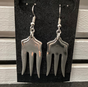 Silver Plate Fork Earrings