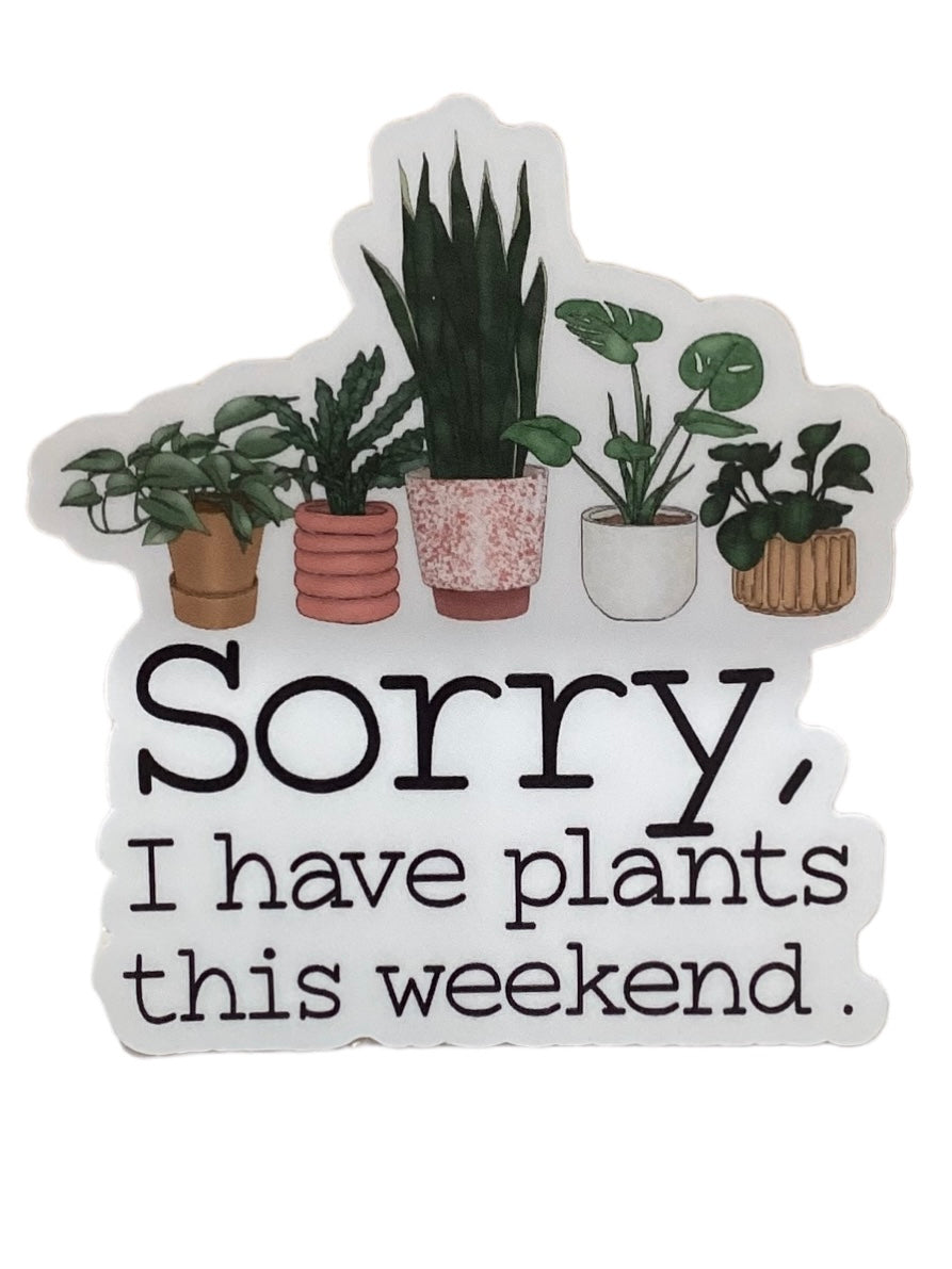 Sorry, I have plants this weekend. Sticker