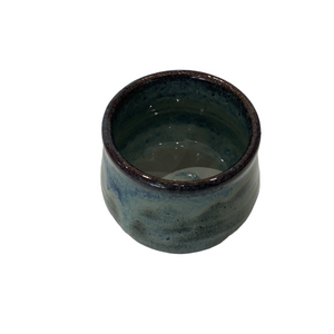 Pottery Blue Coffee Mug, no handle