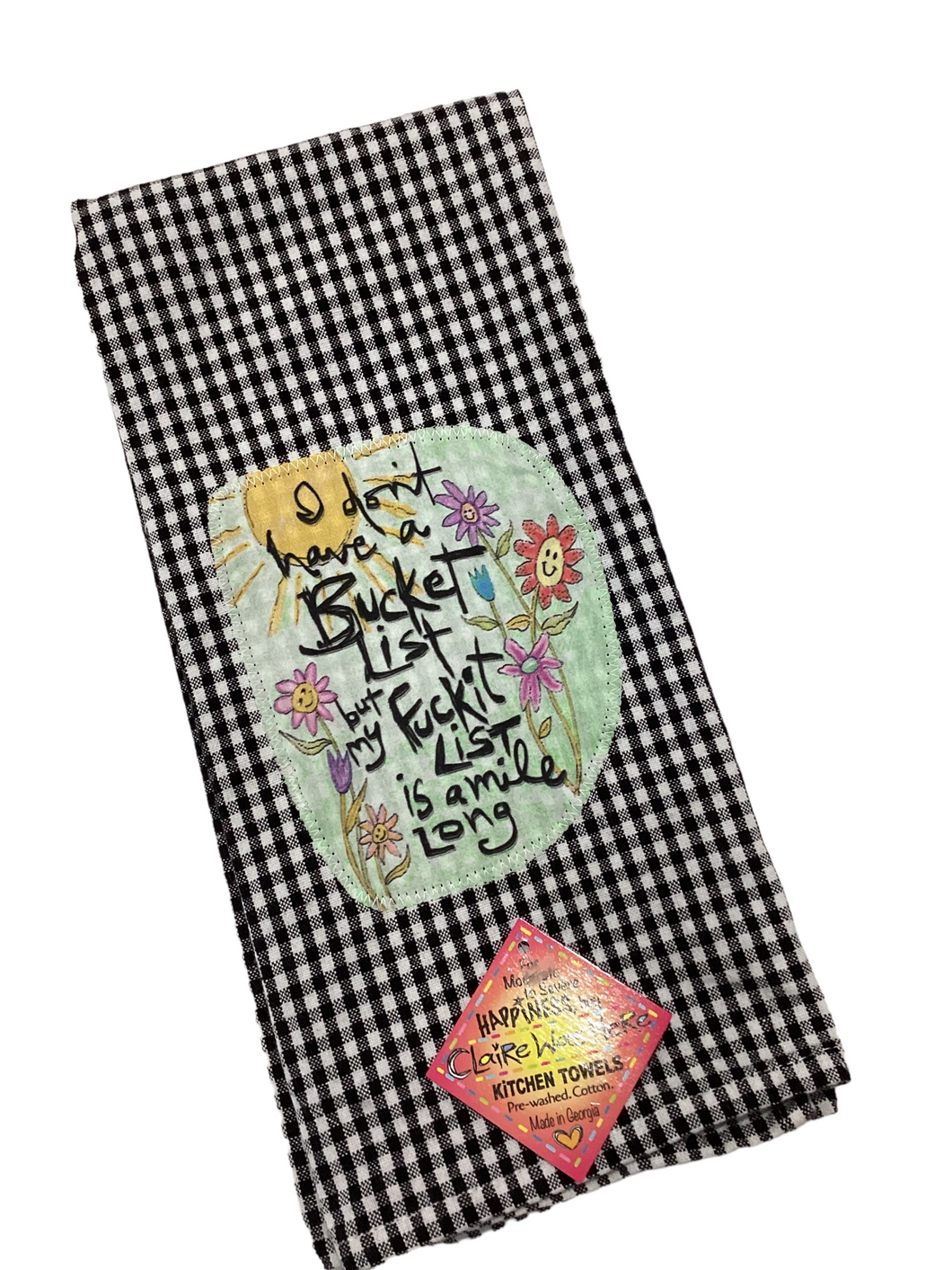 #124 Tea Towel - Bucket List