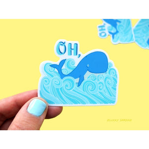 Oh, Whale Sticker